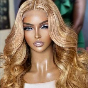 Lace front long curly